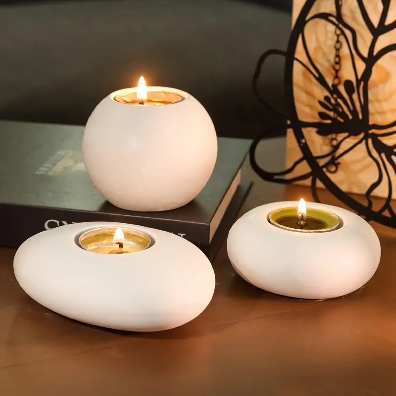 Candle Making Jug - Tealight Mumluk Reçine Silikon Kalıp, Kristal