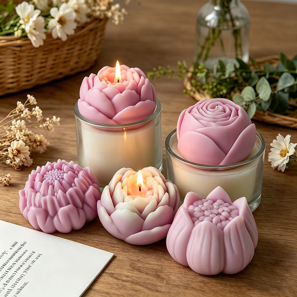 3D Çiçek Silikon Kalıp Şakayık - Candle Making Wax Melter incelemesi ve fiyatı