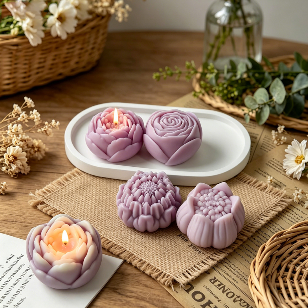 3D Çiçek Silikon Kalıp Şakayık - Candle Making Wax Melter incelemesi ve fiyatı