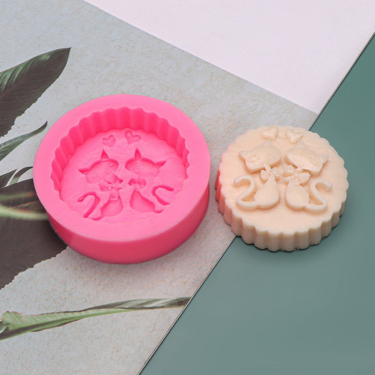 1 Parça Silikon Kedi Sabun Kal - Candle Making Wax Melter incelemesi ve fiyatı