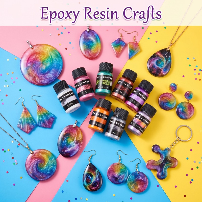 2/24 renkli metal pigment tozu - Candle Making Kit Wholesale incelemesi ve fiyatı