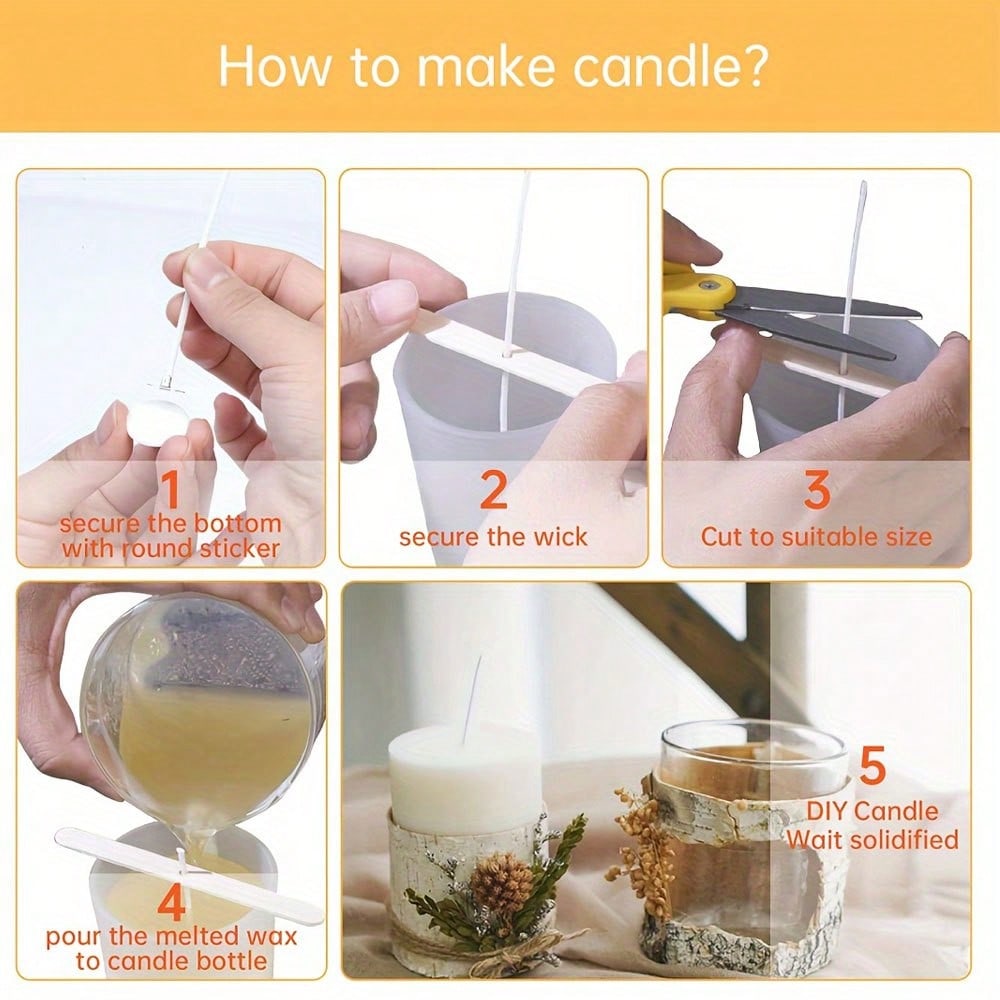 5/10/20/30/50 adet Ahşap Mum F - Candle Making Kit Wholesale incelemesi ve fiyatı